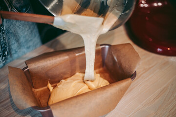 The baking process of baking pies and cookies in the kitchen © Hennadii
