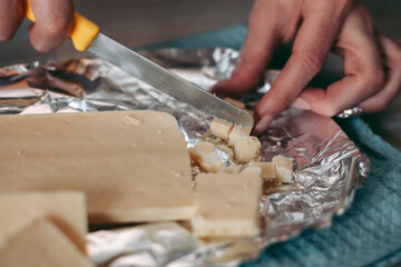The baking process of baking pies and cookies in the kitchen © Hennadii