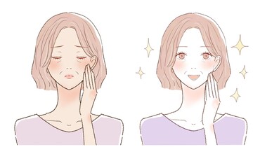 中年 女性 日焼け ビフォーアフター