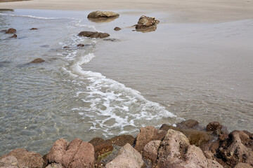 薩摩川内市西方海水浴場の渚	