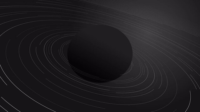 4K Seamless loop earth background black color moving geometric shapes on the white background. Seamless loop