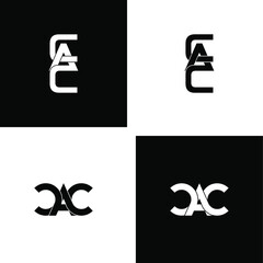 cac letter original monogram logo design