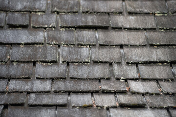 old wooden roof
