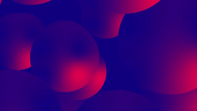 4K Seamless loop Bright modern abstract retro background with multicolored simple moving geometric shapes on the neon background. Seamless loop