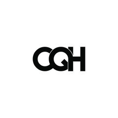 cqh letter original monogram logo design