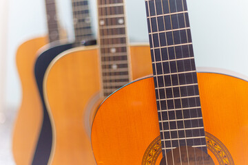 acoustic guitar close up