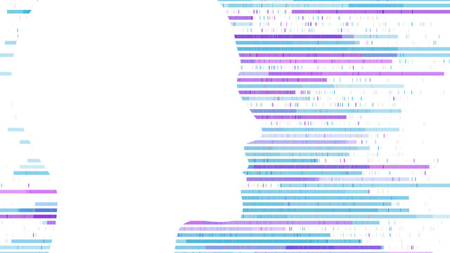 Human Genome DNA Sequencing Analysis Visualization Genomic Mapping - 3D Illustration Rendering