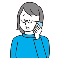 通話をする女性