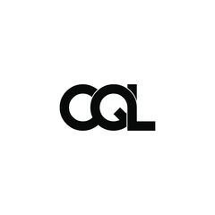 cql letter original monogram logo design