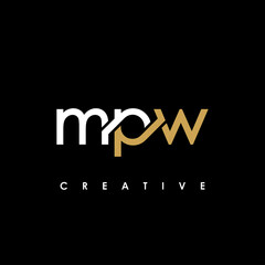 MPW Letter Initial Logo Design Template Vector Illustration © makrufi