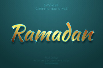 Ramadan Gold Editable Text Effect Font Style