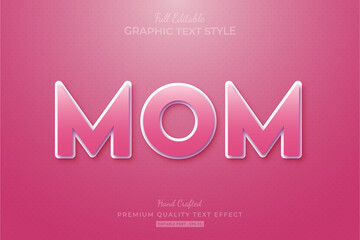 Mom Pink Editable Text Effect Font Style