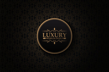 Luxury dark ornament pattern design background