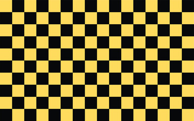 Obraz premium Checkered pattern background. Black and Yellow. Geometric ethnic pattern seamless. seamless pattern. Design for fabric, curtain, background, carpet, wallpaper, clothing, wrapping, Batik, fabric,Vector