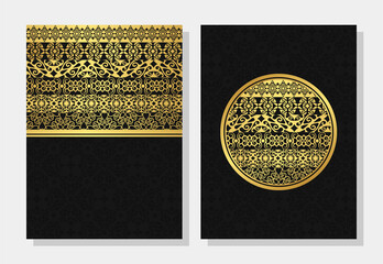 luxury border ethnic style flyer