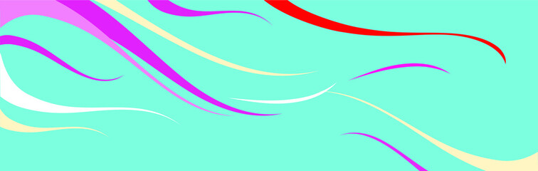 Green abstract curve pattern background with copy space, Wave Abstract Background. For Design Flyer, Banner, Landing Page. Vector Illustration with Color Gradient