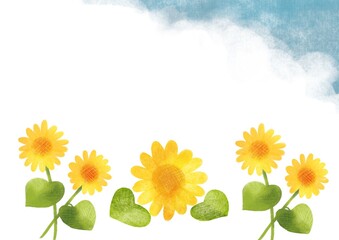 3 721 Sunflower Sun Summer Getaway Wall Murals Canvas Prints Stickers Wallsheaven