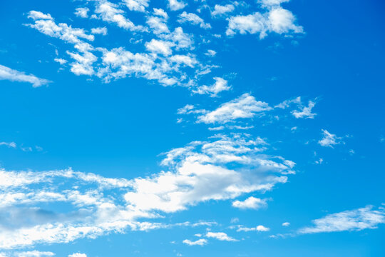 Blue Sky with White Clouds On Cloudy Day
