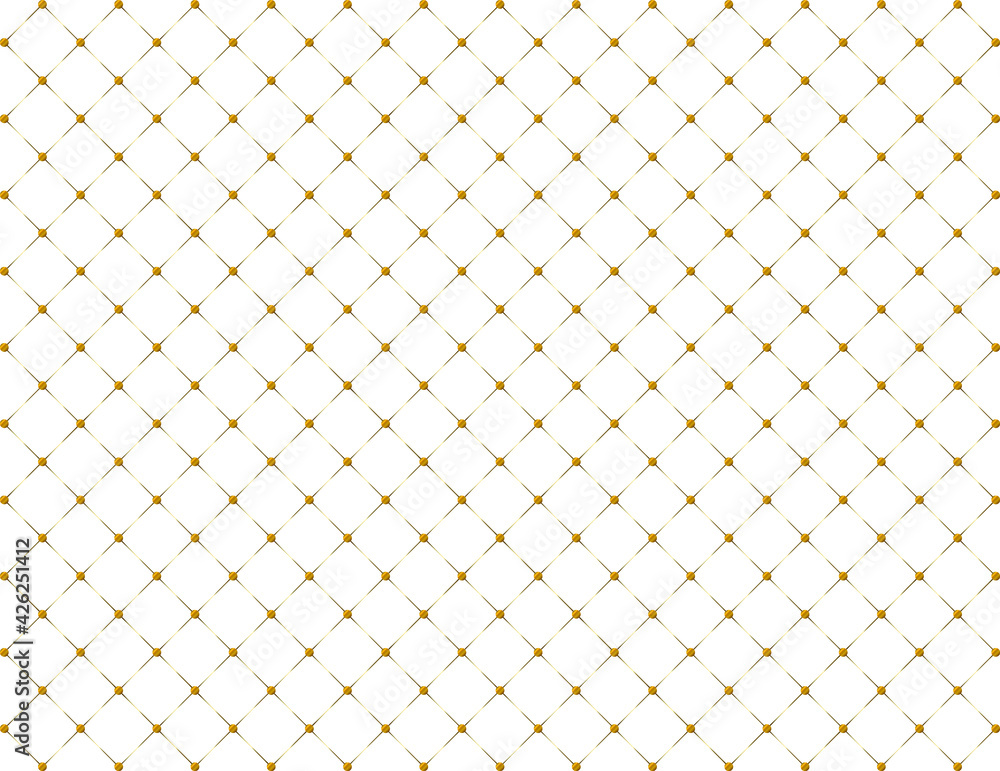 Poster golden minimalist vector seamless pattern. art deco dot line rhombus seamless pattern vector. simple
