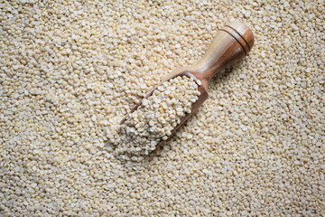 Raw split dried white Urad lentils