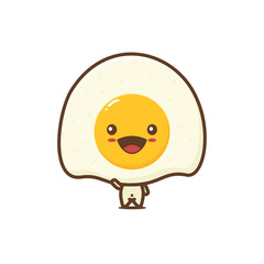 cute fried egg characters