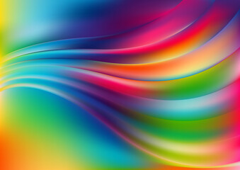 Abstract Shiny Colorful Wave Background Graphic