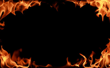 closeup Fire flame abstract background
