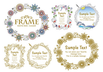 春のロートアイアン風フレームセット