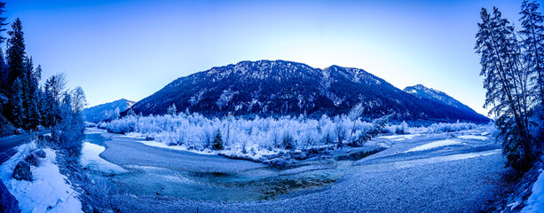 Karwendel and Wetterstein Mountains at Wallgau - Bavaria