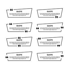 Set of quote box frames