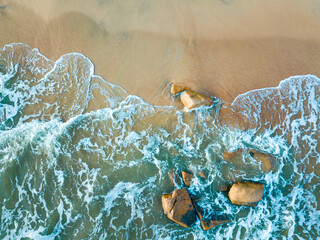 HoCoc beach with more wave at BinhThuan province, VietNam