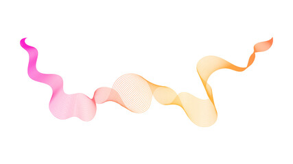 Abstract backdrop with colorful wave gradient lines