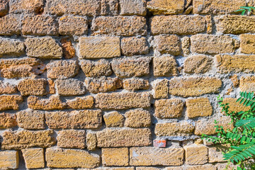 Rough masonry stone wall