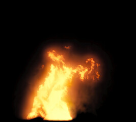 Fototapeta na wymiar fire in the night _type01-05