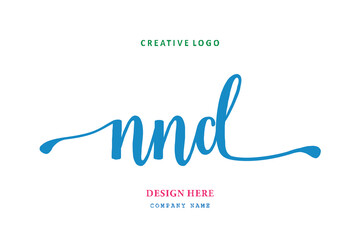 NND lettering logo is simple, easy to understand and authoritative