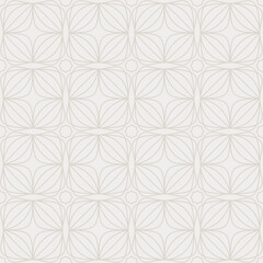 Seamless pattern consisting of abstract shapes. Light gray colors.