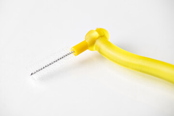 brush for cleaning braces close-up