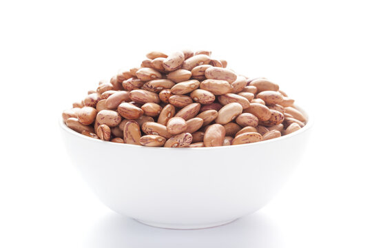 Close-up of Organic Lobia,  ( Lobia ) or kidney beans dal inside a ceramic white bowl. 