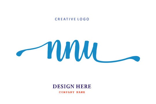 NNU lettering logo is simple, easy to understand and authoritative