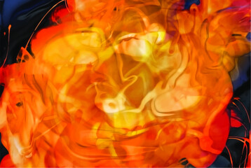 Burn flame fire vector background. Vector illustration