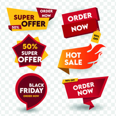 Colorful sales badges set. New Collection Sale Tags
