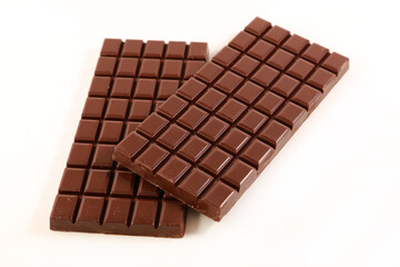 chocolate bar isolated on white background