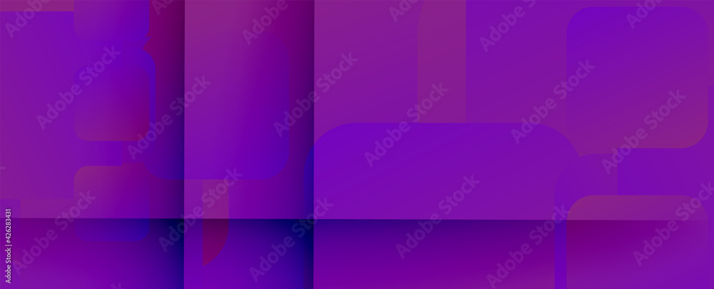 Poster Square shapes composition geometric abstract background. 3D shadow effects and fluid gradients. Modern overlapping forms