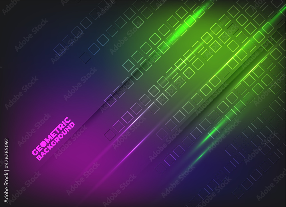 Aufkleber technology background color vector for web and design