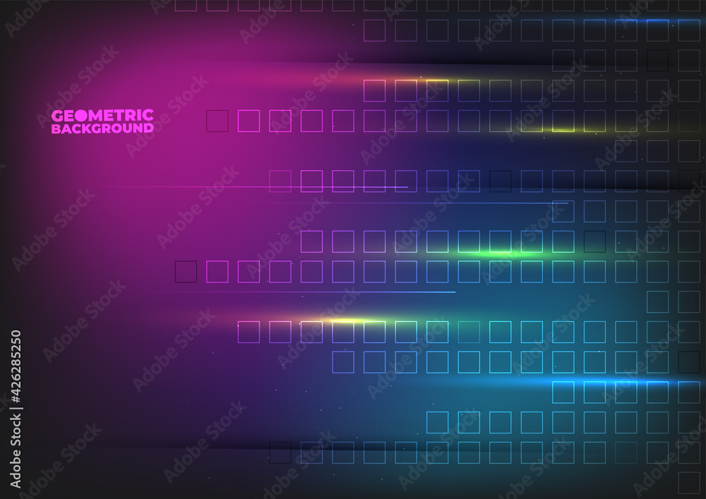 Aufkleber technology background color vector for web and design