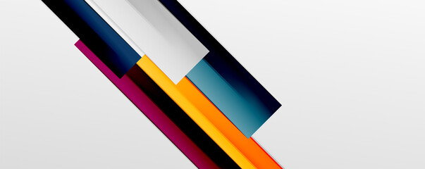 Color abstract lines trendy geometric background for business or technology presentation, internet poster or web brochure cover, wallpaper