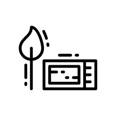 lighter icon. vector illustration in line style isolated on white background. EPS 10