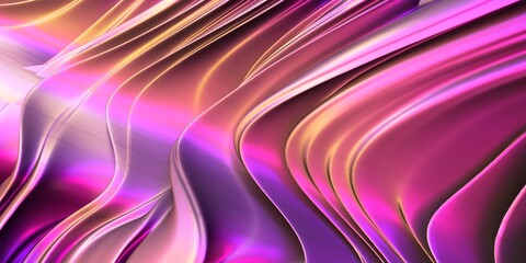 Colorful Liquid metallic wavy background