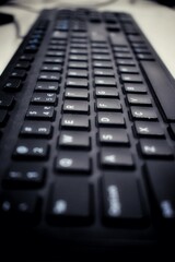 closeup shot of computer keyboard