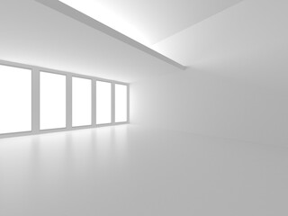 White Modern Background. Abstract Building Concept